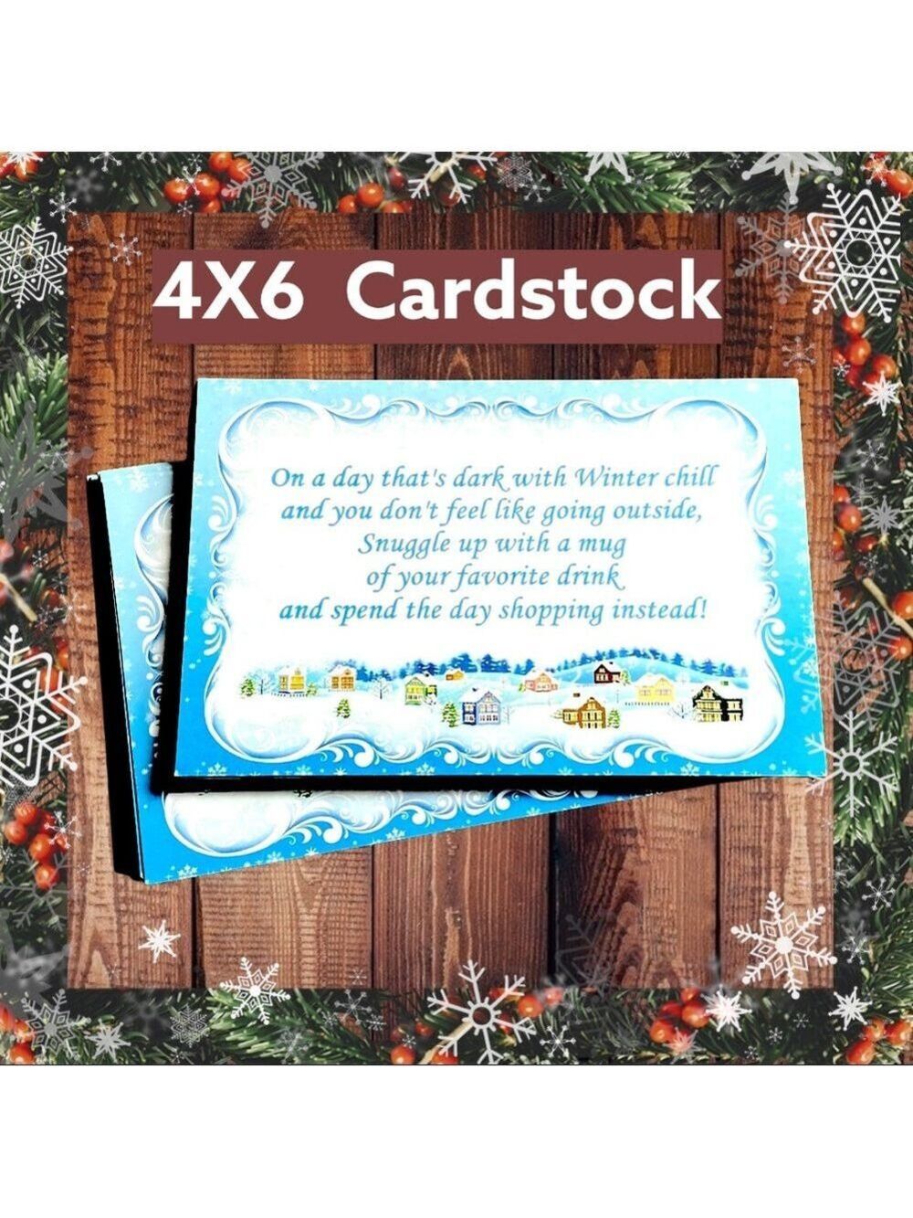 50 Winter Cards 4X6 Post Cards  Christmas PRICE IS FIRM